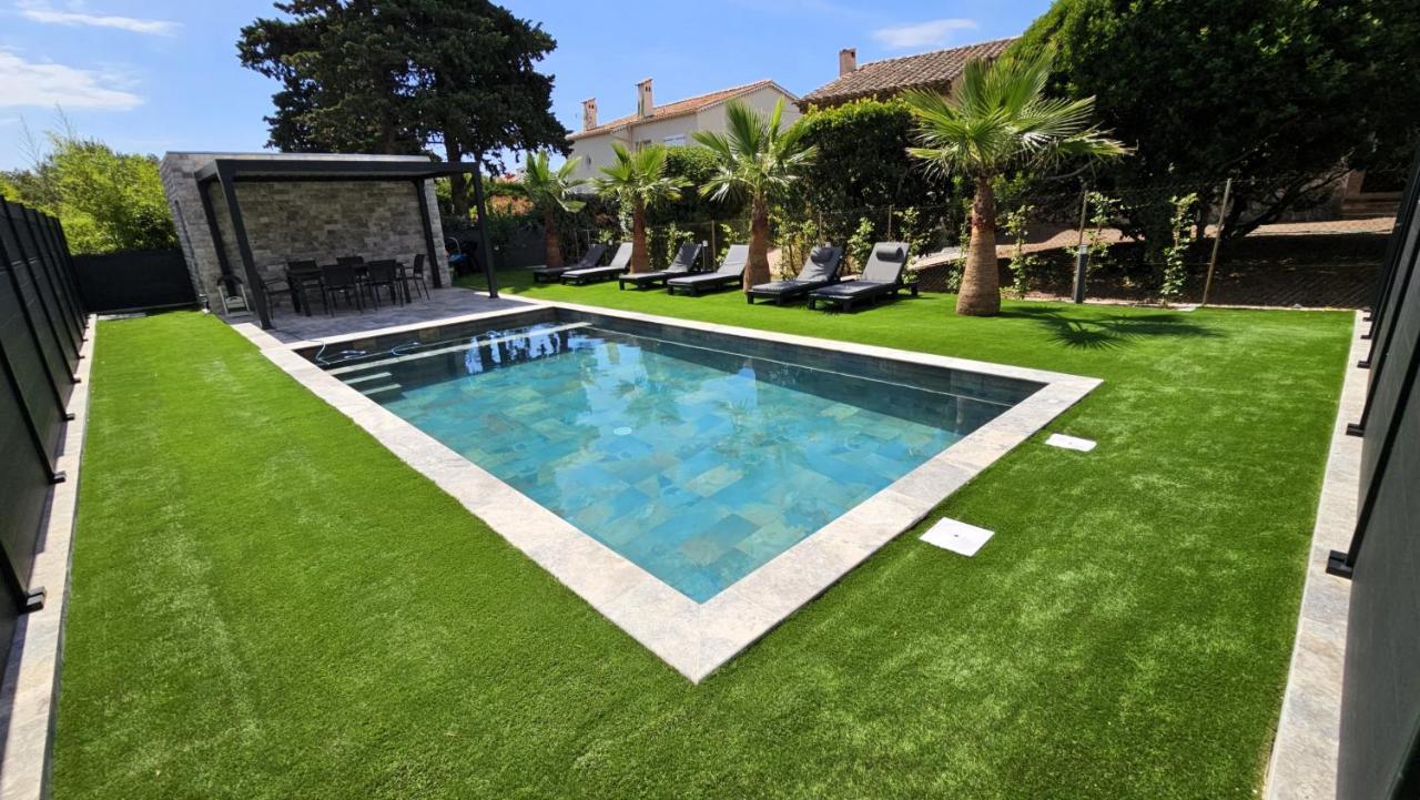 Etoile Du Berger Saint Aygulf 3 Villas Et 4 Appartements Jardin Individuel Et Piscine Chauffee En Saison - La Mer Et Les Plages 450 M エクステリア 写真