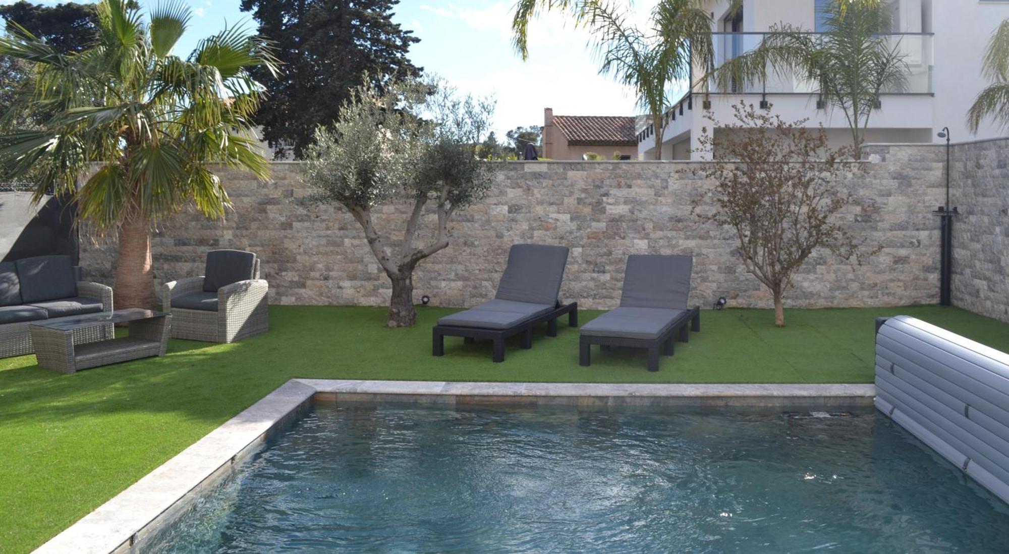 Etoile Du Berger Saint Aygulf 3 Villas Et 4 Appartements Jardin Individuel Et Piscine Chauffee En Saison - La Mer Et Les Plages 450 M エクステリア 写真