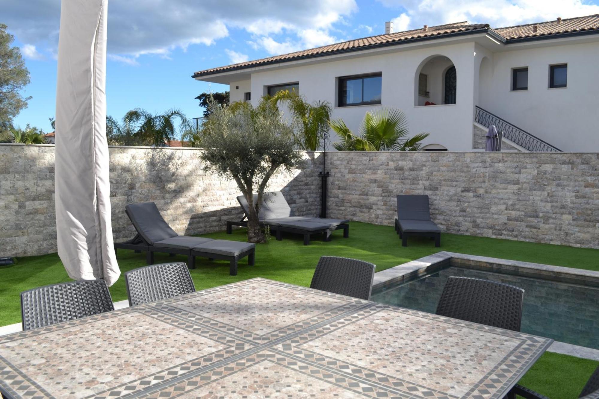 Etoile Du Berger Saint Aygulf 3 Villas Et 4 Appartements Jardin Individuel Et Piscine Chauffee En Saison - La Mer Et Les Plages 450 M エクステリア 写真